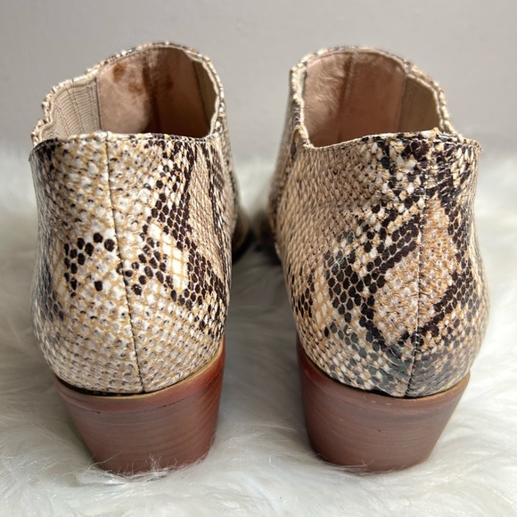 Anthropologie Marion Python Ankle Bootie Size 8 - Picture 5 of 9